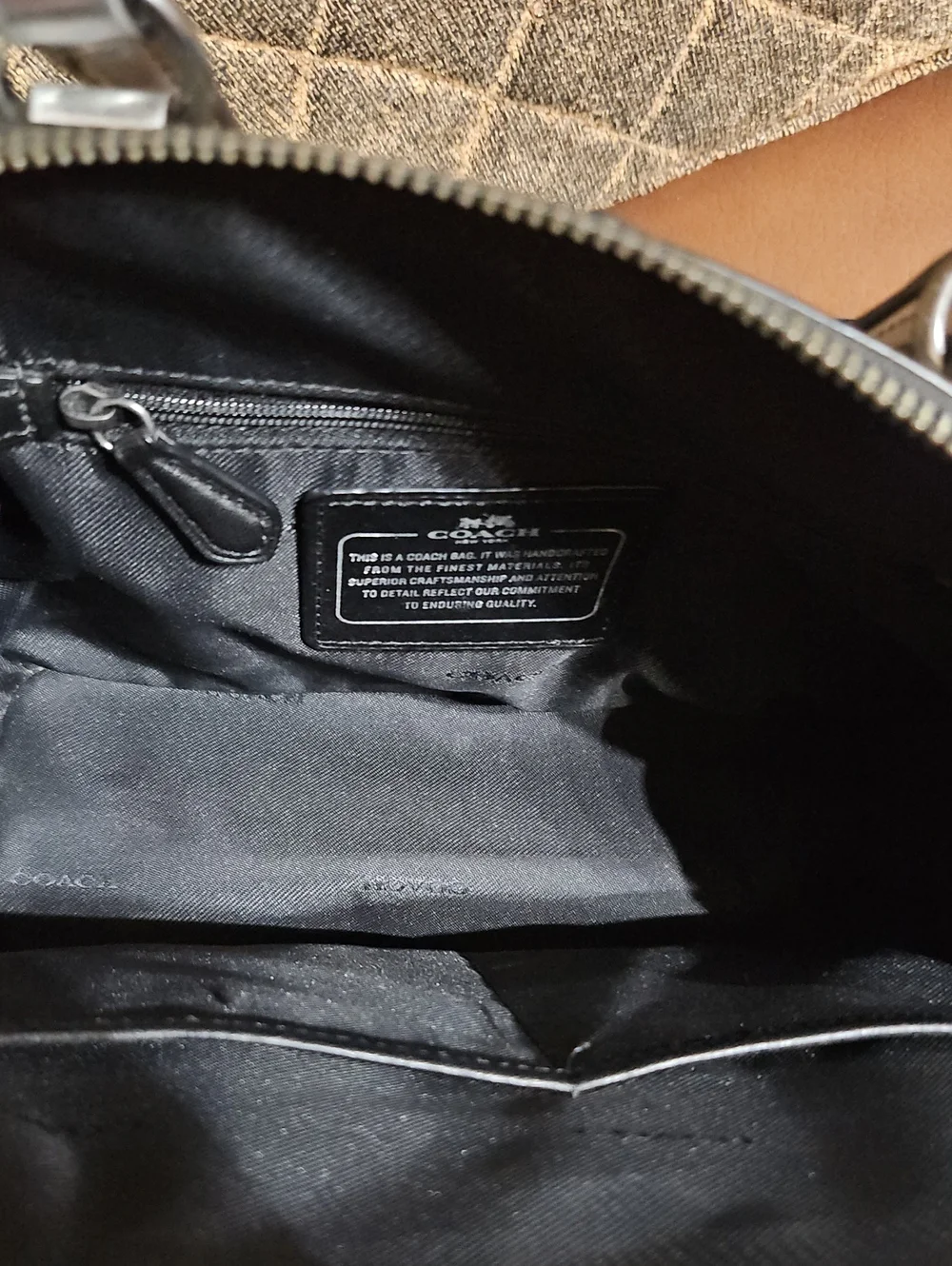 Coach Prince Street Mini Satchel Bag In Mirror Metallic Silver Leather Turn Lock